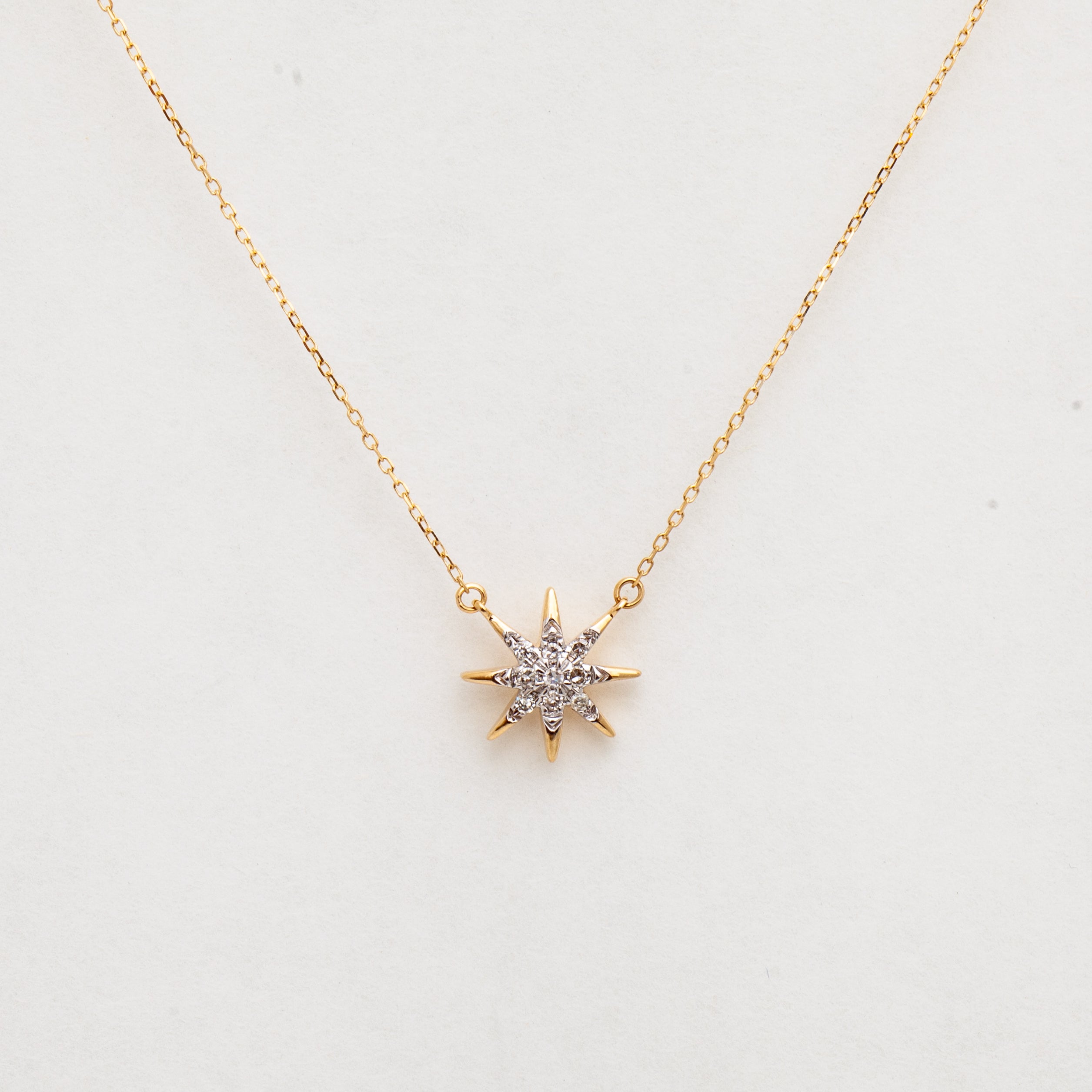 Pave Diamond Starburst Pendant 3 Finishes, (081-DPS) popular