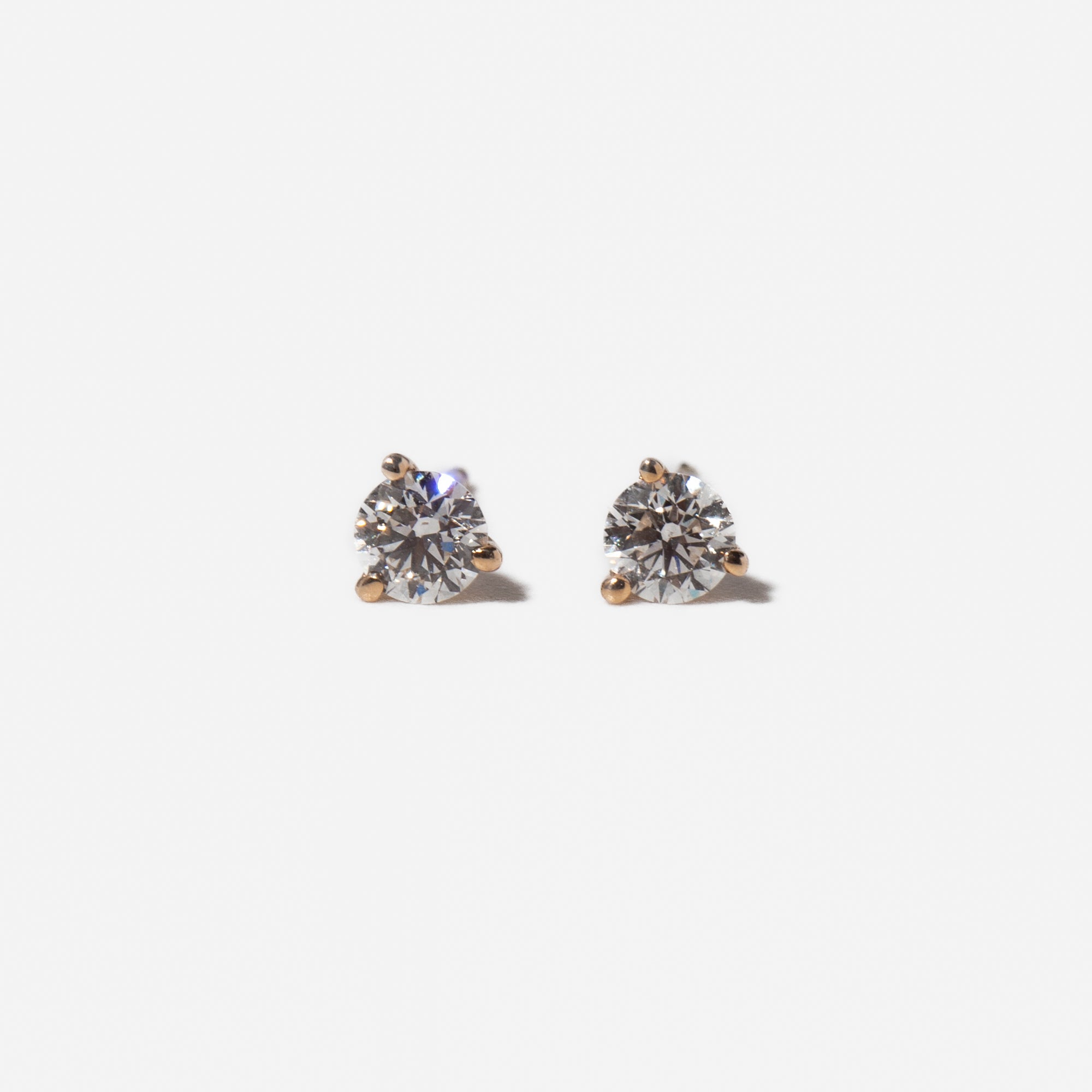 0.50 tcw Three-Prong Diamond Solitaire Studs